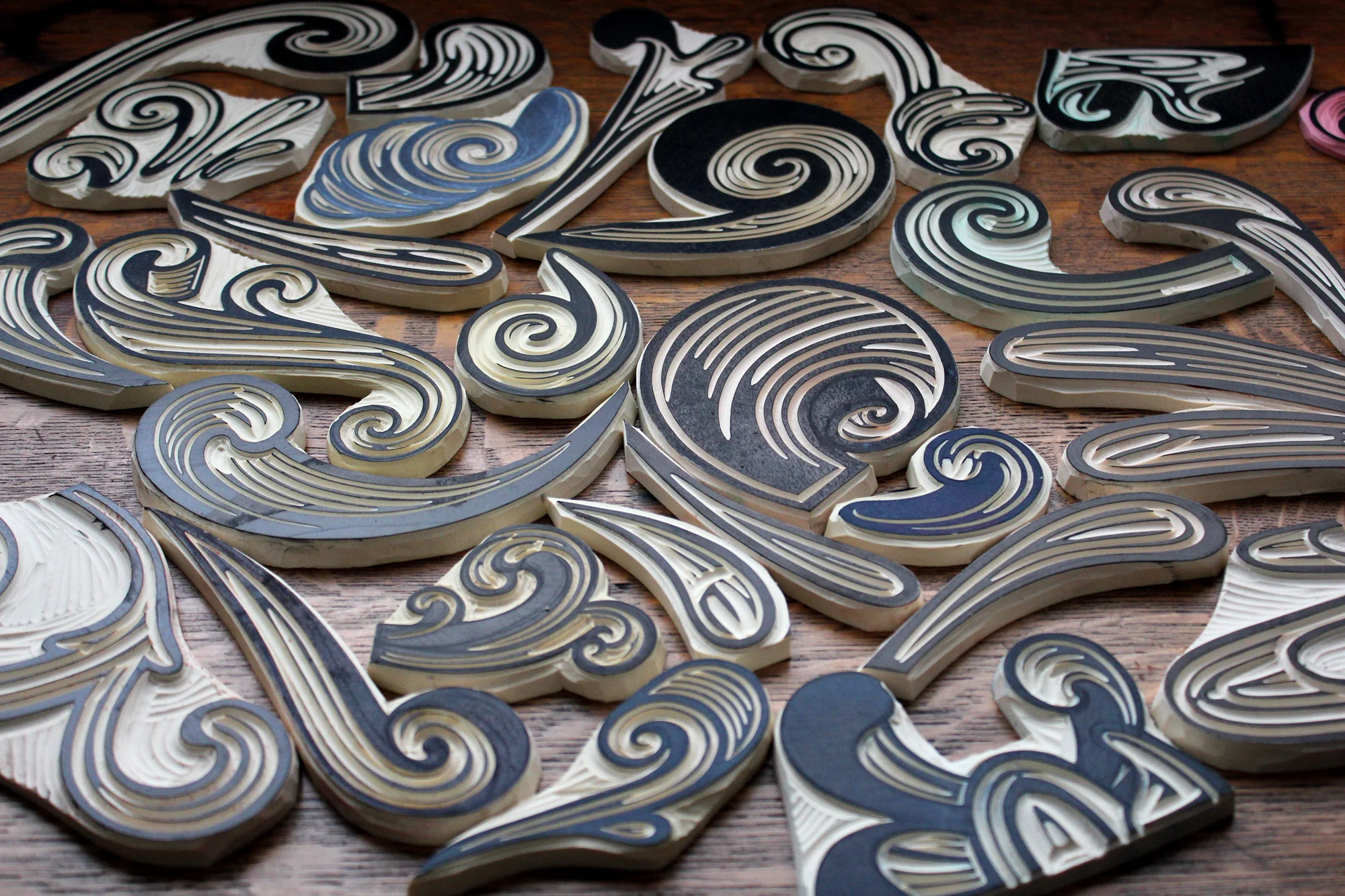 Hand Carved Stamps by Sonia Romero -work in progress 2017