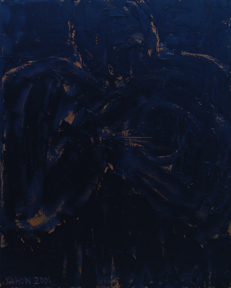 黑禪系列 - 意形 Black Zen Series - Meaning 100 x80cm 2001油畫‧畫布 oil on canvas.jpg