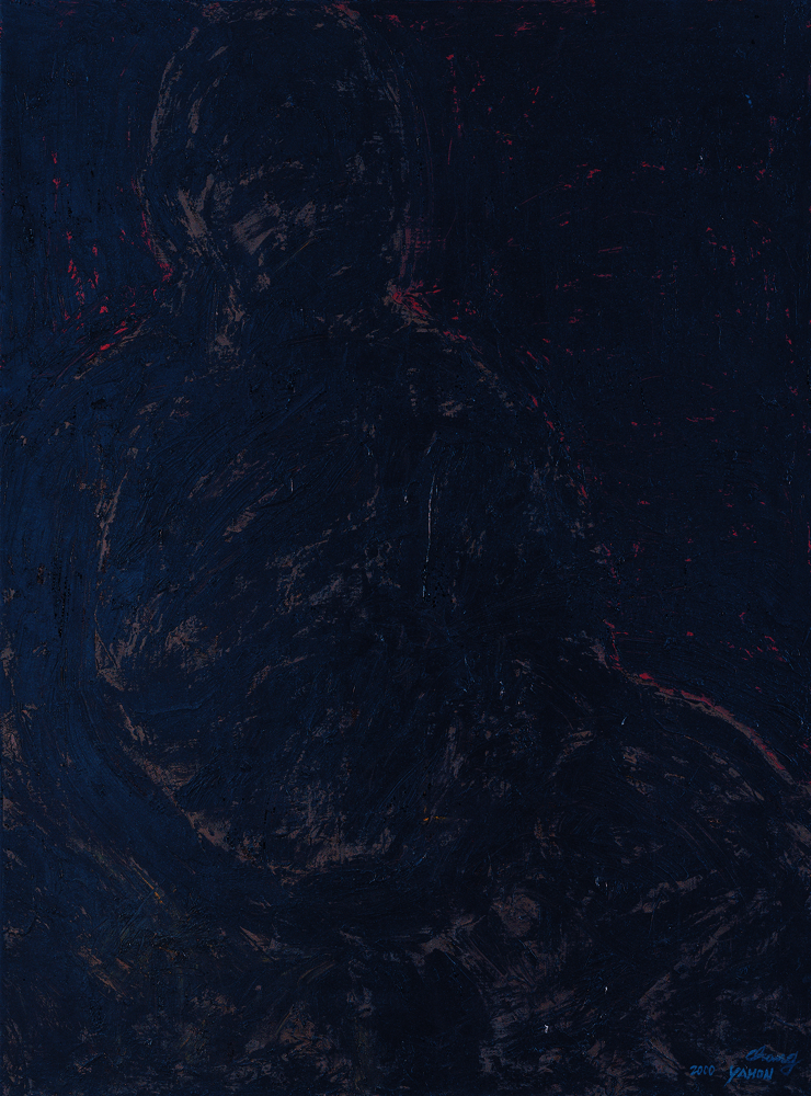 黑禪系列 - 靜 Black Zen Series - Repose 130.5x96.5cm 2000 油畫‧畫布 oil on canvas.jpg