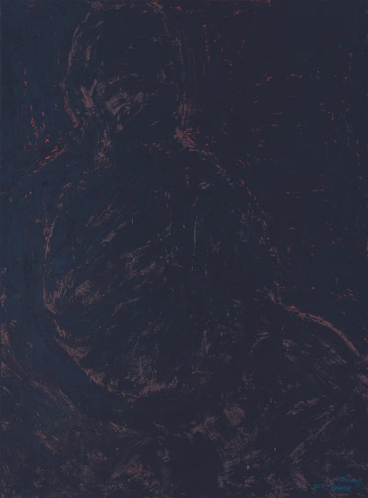 黑禪系列 - 靜 Black Zen Series - Repose 130.5x96.5cm 2000 油畫‧畫布 oil on canvas.jpg
