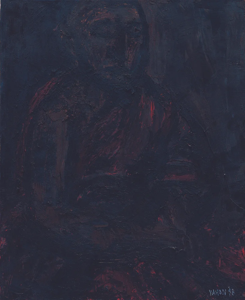 黑禪系列 Black Zen Series 64.8x53cm 1998 油畫‧畫布 oil on canvas.jpg