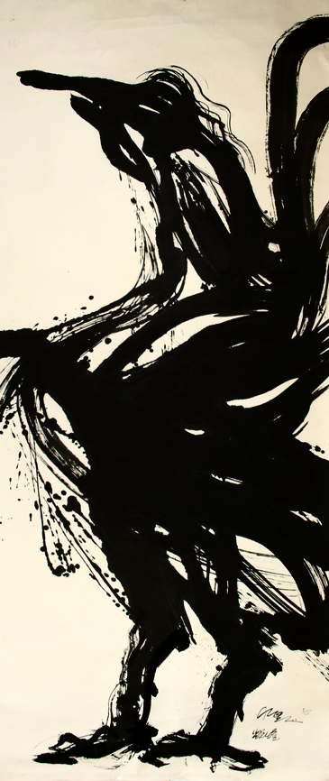 動物系列 - 春鳴 Animal Series - Spring Awakening 360x145cm 2005 水墨‧宣紙 Chinese ink on rice paper.jpg