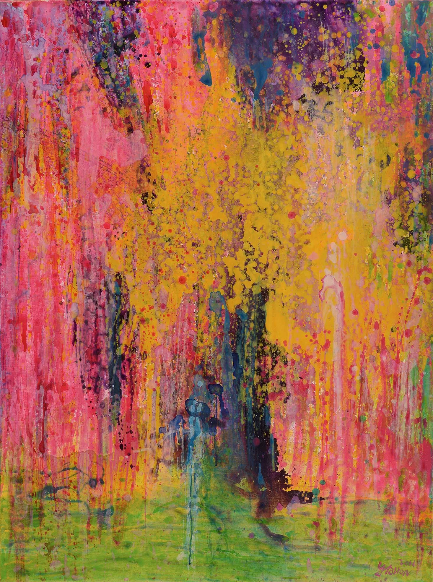 Blossom Flourishing - The Destination 繁花-歸宿 2014 acrylic on canvas 壓克力 畫布 97x130cm (11)web.jpg