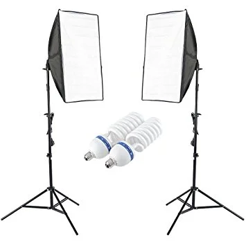 X2 Singular Daylight Bulb Soft Boxes