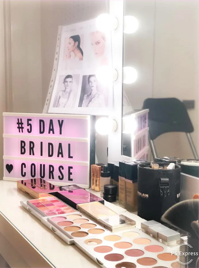 My 5 day bridal course, day 1 set up