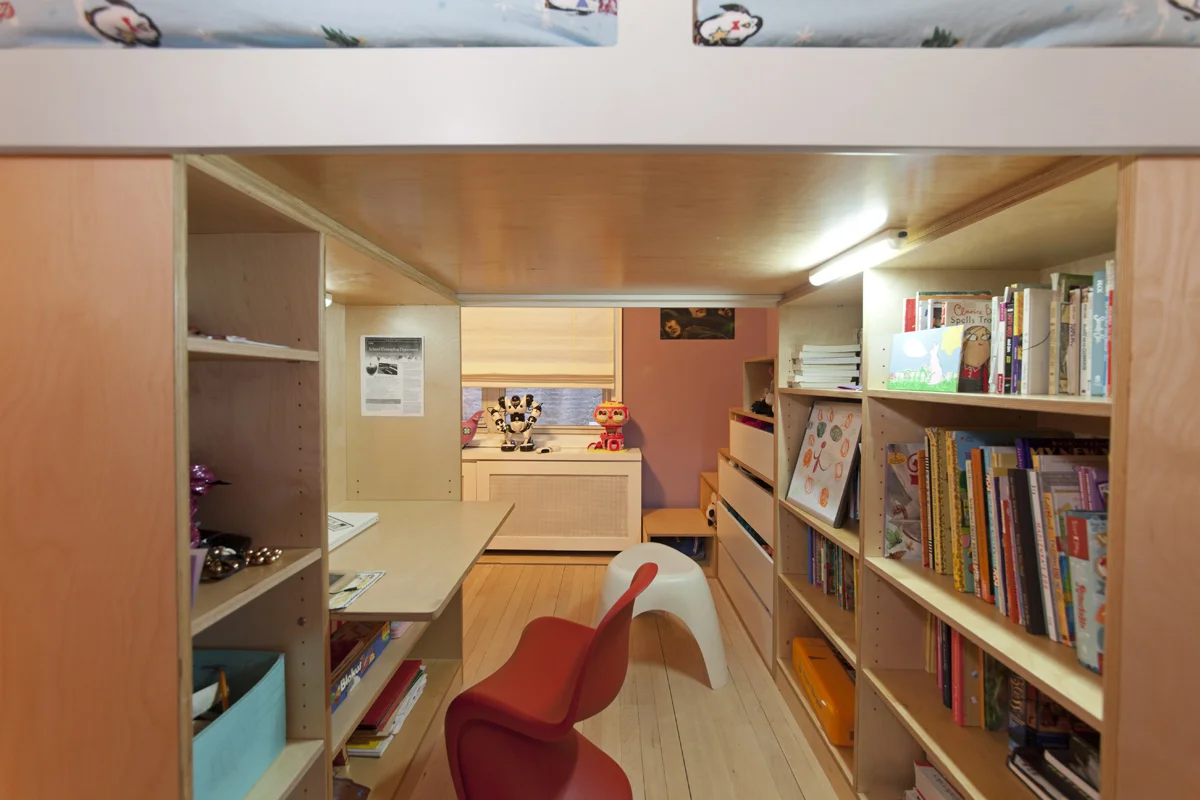 casa kids desk under loft bed
