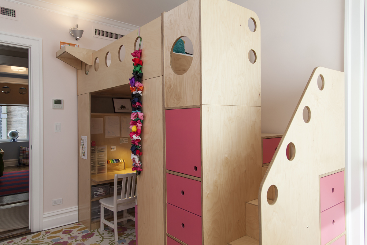 casa kids loft bed with storage drawers