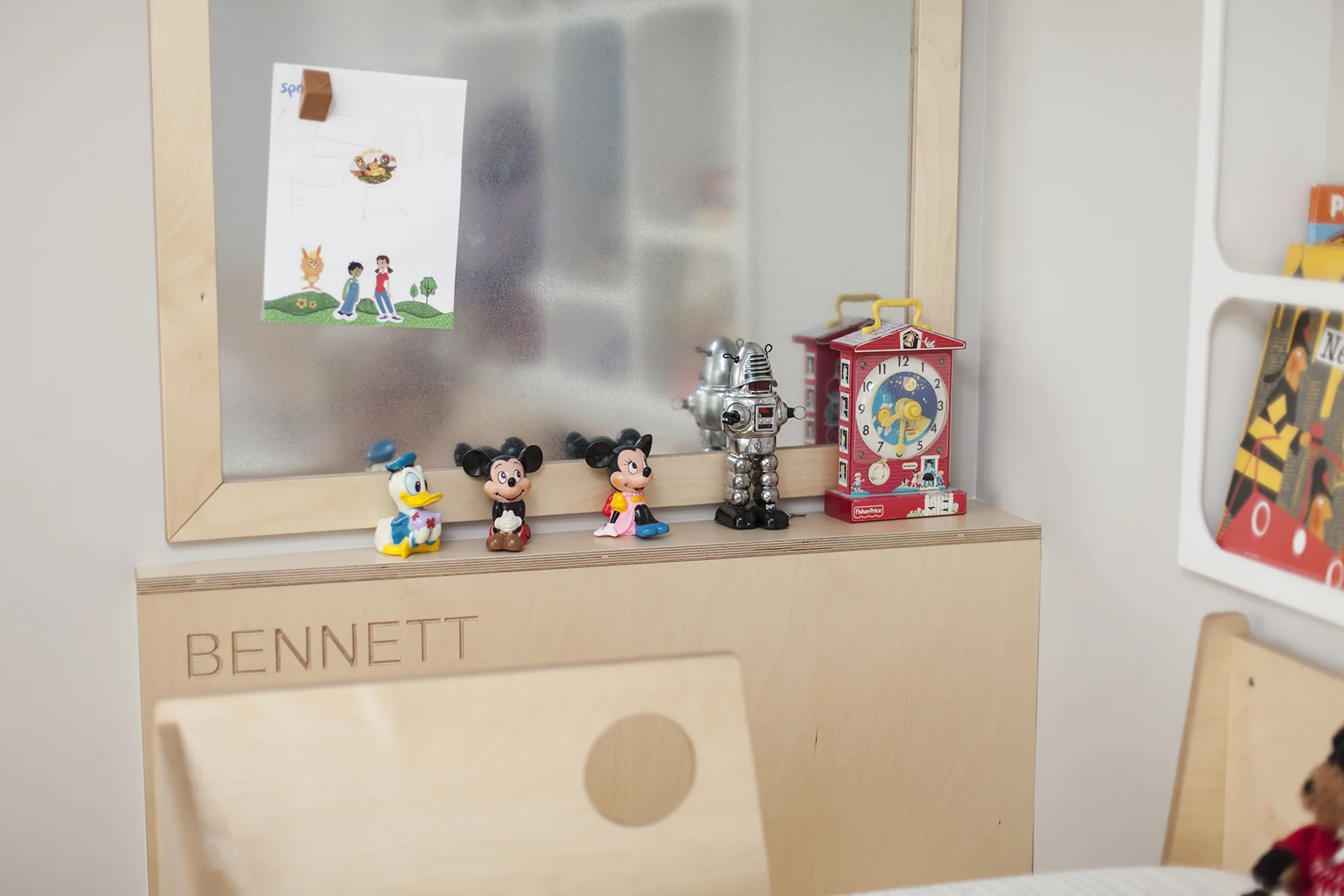 storage bed and magnetic board.