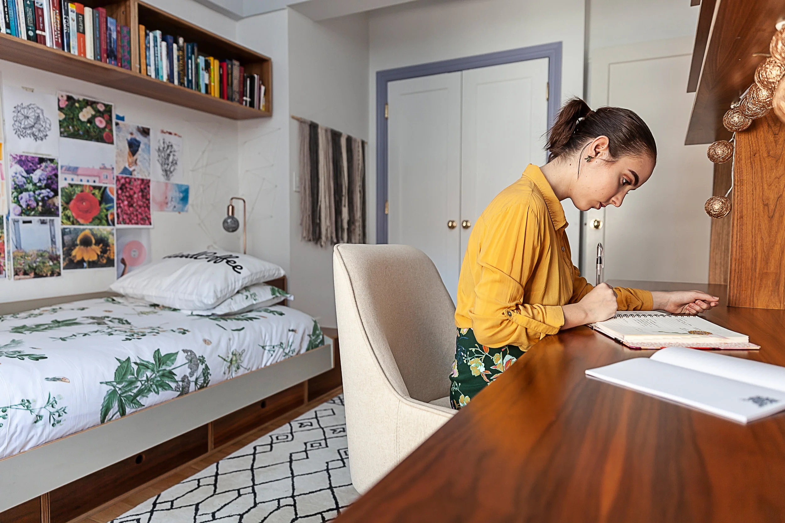 walnut kids desk casa kids