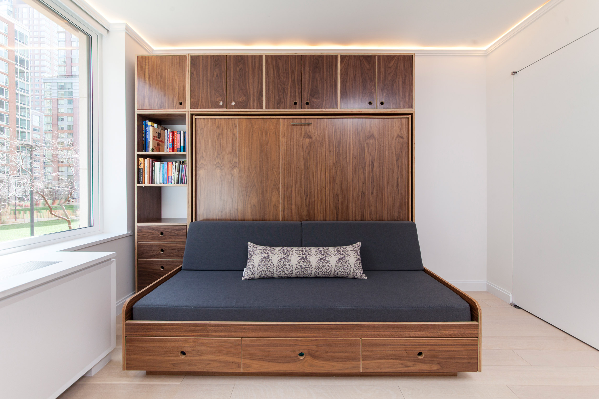 casa kids murphy bed with couch
