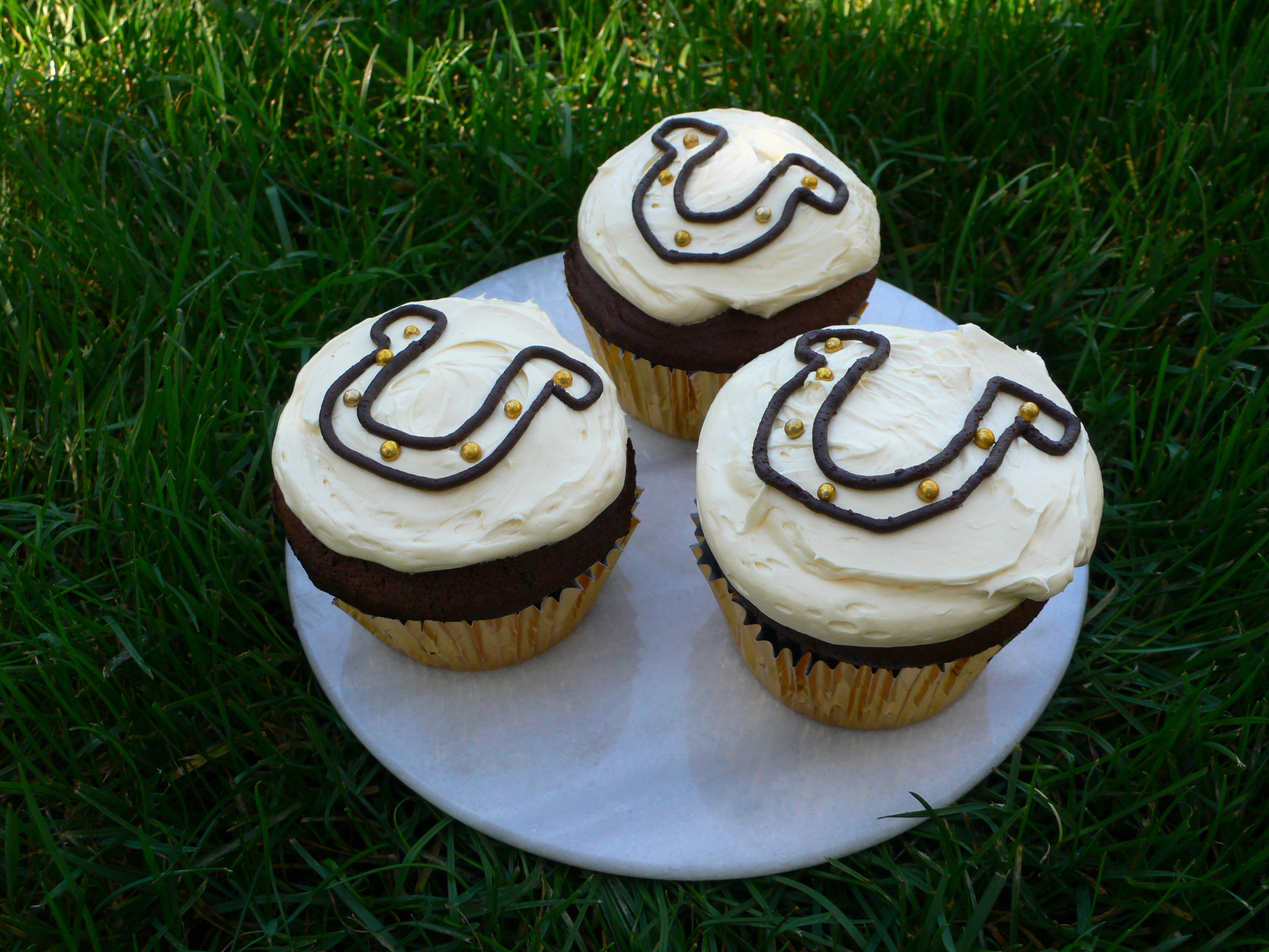 Lucky Horseshoe Cupcakes!