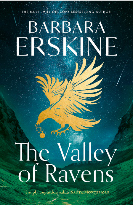 THE VALLEY OF RAVENS - ERSKINE, Barbara - UK, HarperCollins - HB cover, FRONT - FINAL.png