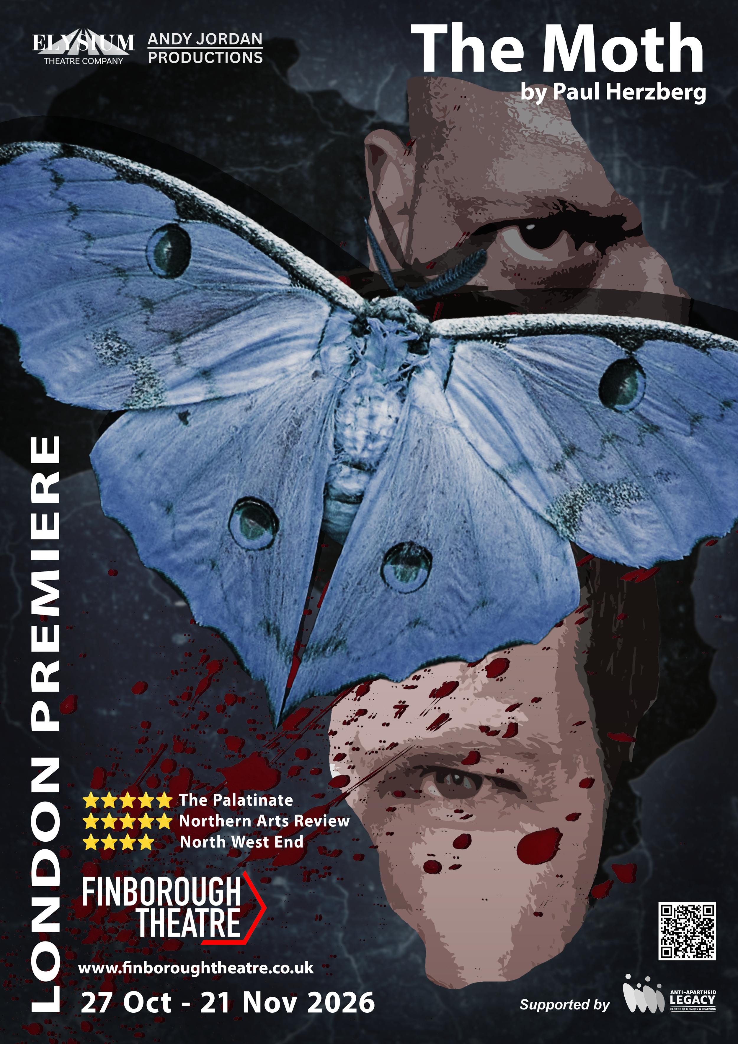 THE MOTH by Paul Herzberg receives its London premiere at the Finborough Theatre this October