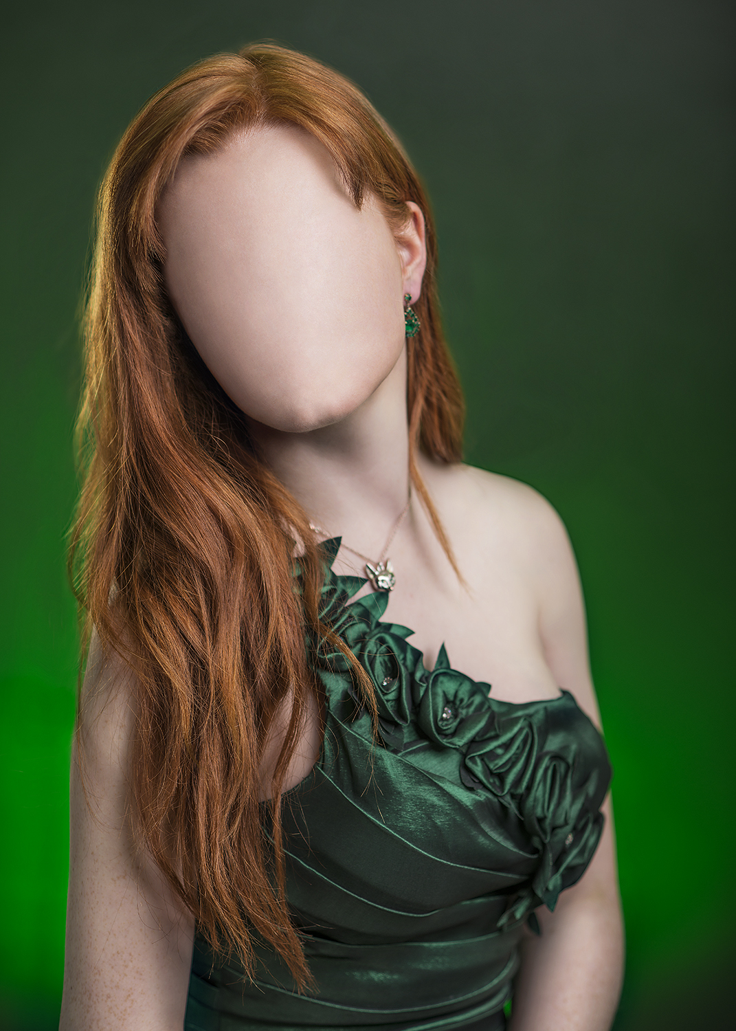 Surrealist portrait photography of faceless models by RajK
