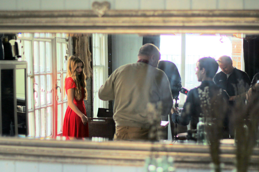 Behind the scenes picture courtesy of Malcolm Cambell