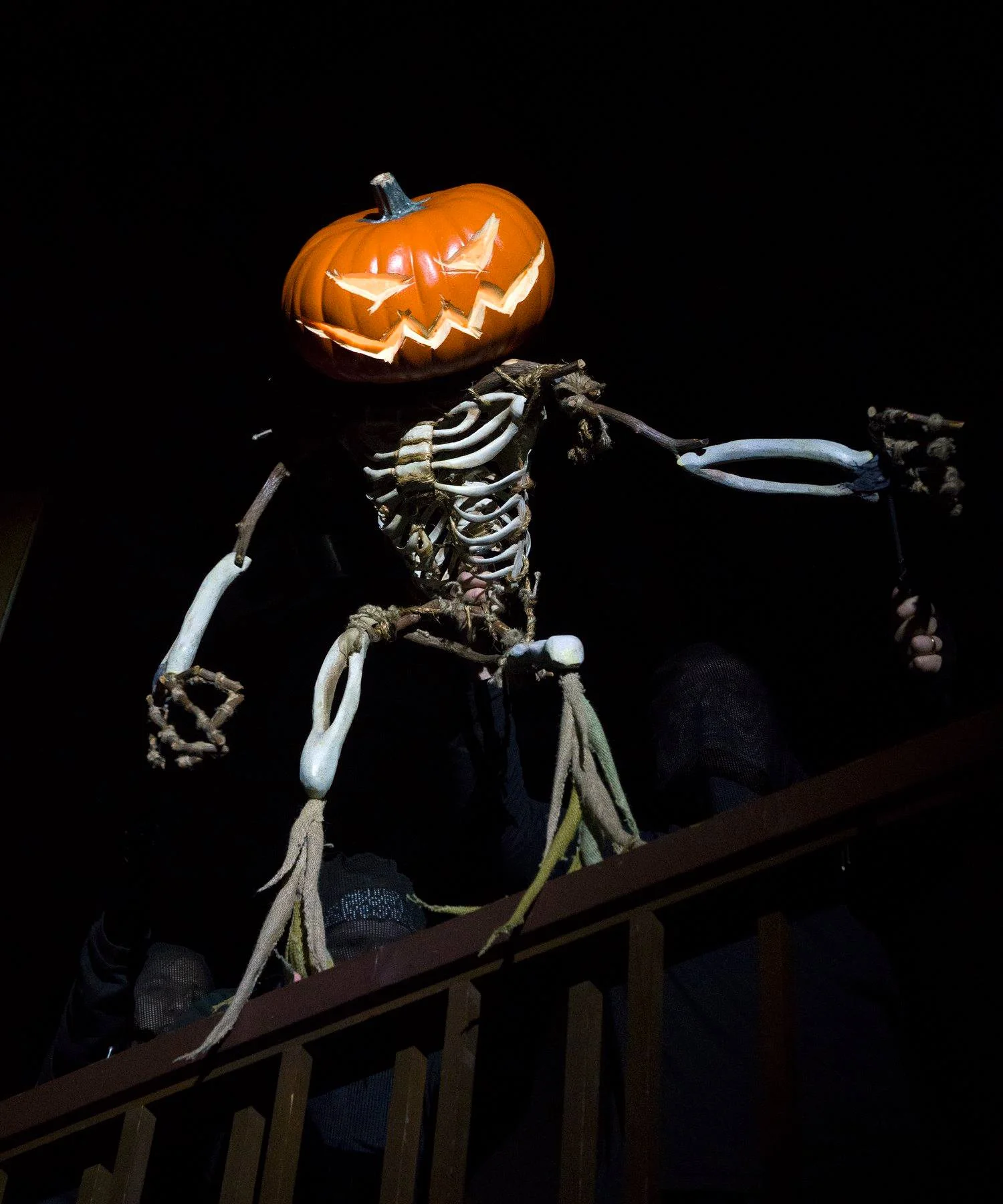 PUMPKY (3 ) Lead Puppeteer & Voice: Tyler Bunch -- Right Hand: Kaitee Tredway -- Feet: Austin Costello Photo by Richard Termine