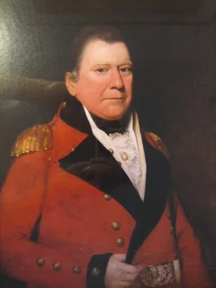  As well as their father, the Lawrenson brothers had an interesting military precedent in their great-uncle David Kerr, pictured here as a Major-General of Militia in Jamaica about 1805. He had gone from Scotland to Jamaica as a doctor, but was commissioned into the Militia aged 29 in 1768 and served in the war against the ‘Maroons’ – the descendants of runaway slaves – in the mid-1790s, by chance at the same time that the elder John Lawrenson was also there with the 18th Light Dragoons. The highlight of Kerr’s military career came in 1805 when the Governor mobilised the Militia against a possible invasion threat by the French, appointing Kerr a Major-General – the French Fleet was thought to be heading to Jamaica, but Nelson was in hot pursuit and in the end the clash took place not in the Caribbean but at Trafalgar (for an excellent account of David Kerr by one of his descendants, see here).