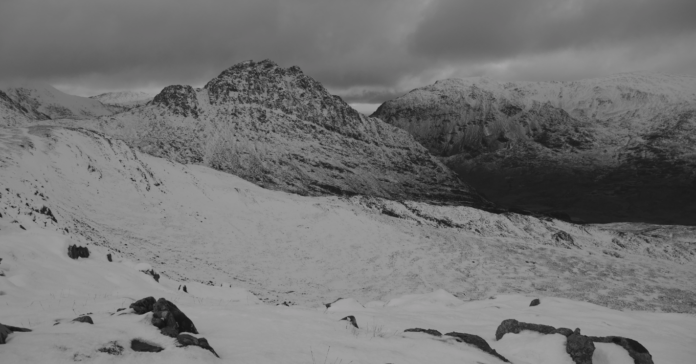 Tryfan and the Carneddau from Y Foel Goch