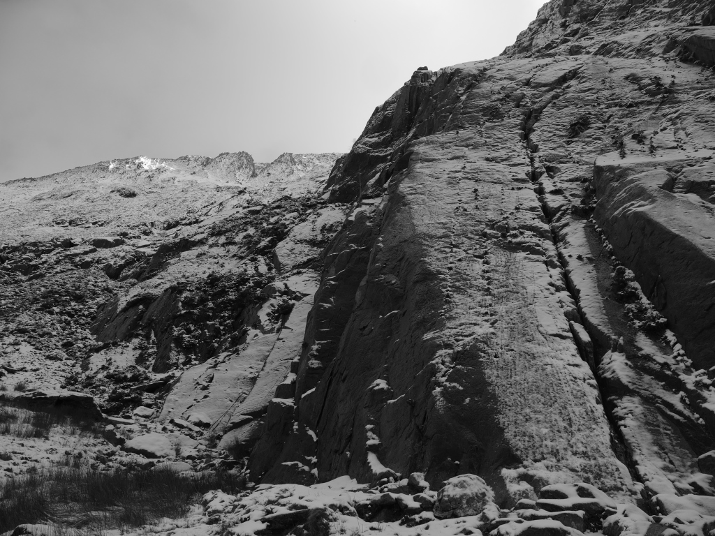 The Idwal Slabs with Y Gribin in the background