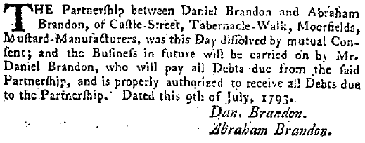 From The London Gazette of 1793.