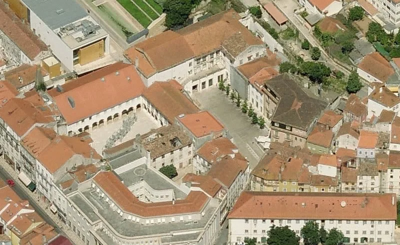 The buildings of the Portuguese Inquisition at Coimbra, where more than 9,500 Jews were tried for heresy between 1541 and 1781. The 'Patio of the Inquisition', the square to the right of centre, led to the tribunal chambers and cells in the buildings to the left. This was where most of Rebecca's ancestors who were brought before the Inquisition were tried and imprisoned, including her grandparents and great-grandparents.