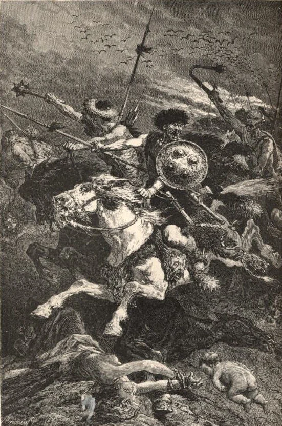‘The Huns at the Battle of Chalons’ by Alphonse de Neuville (1836-85).