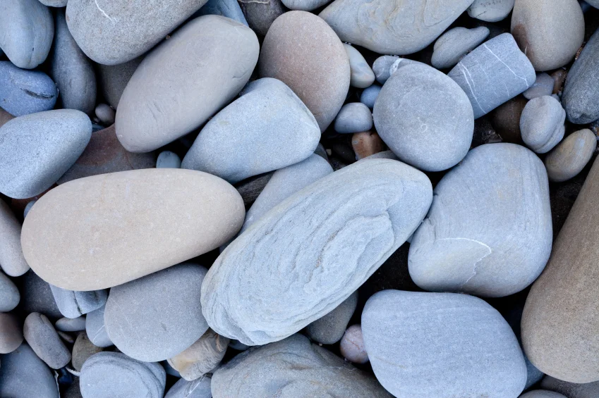 Water-smoothed stones