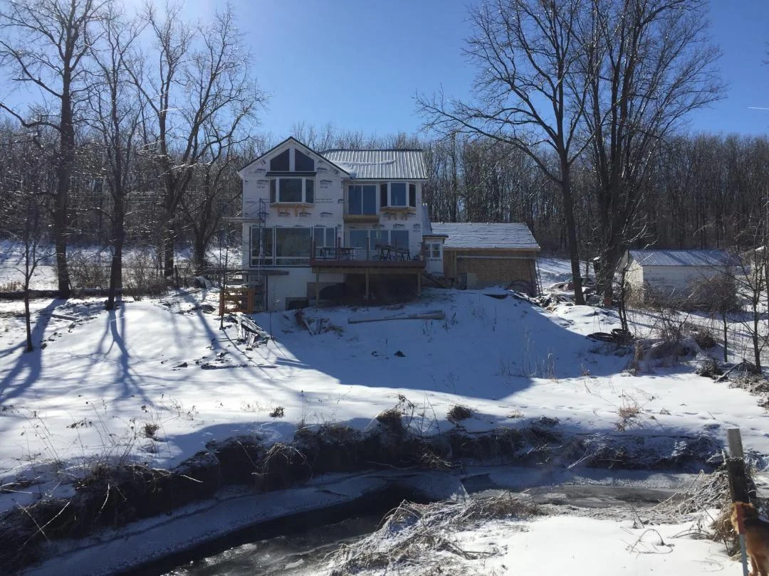 There’s still some outdoor work to do, but we’re so happy to be back in our farm house.