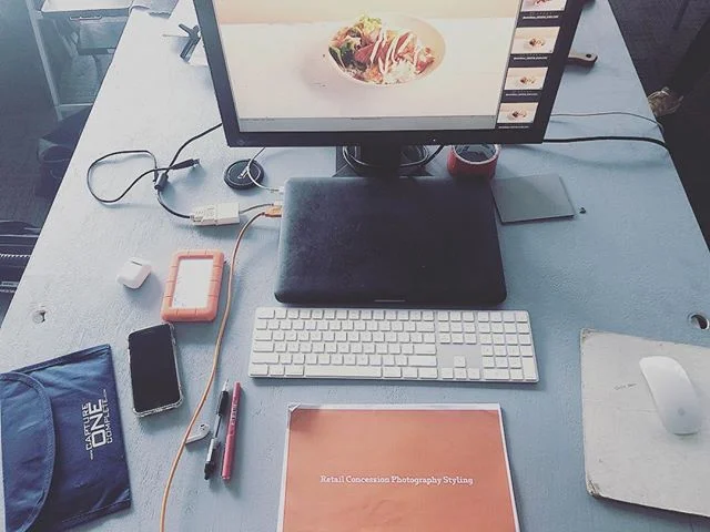 Location Food shoot set up #captureone #lacie #airpods #photographybrief #foodphotography #tethertools @captureonepro @apple @tethertools