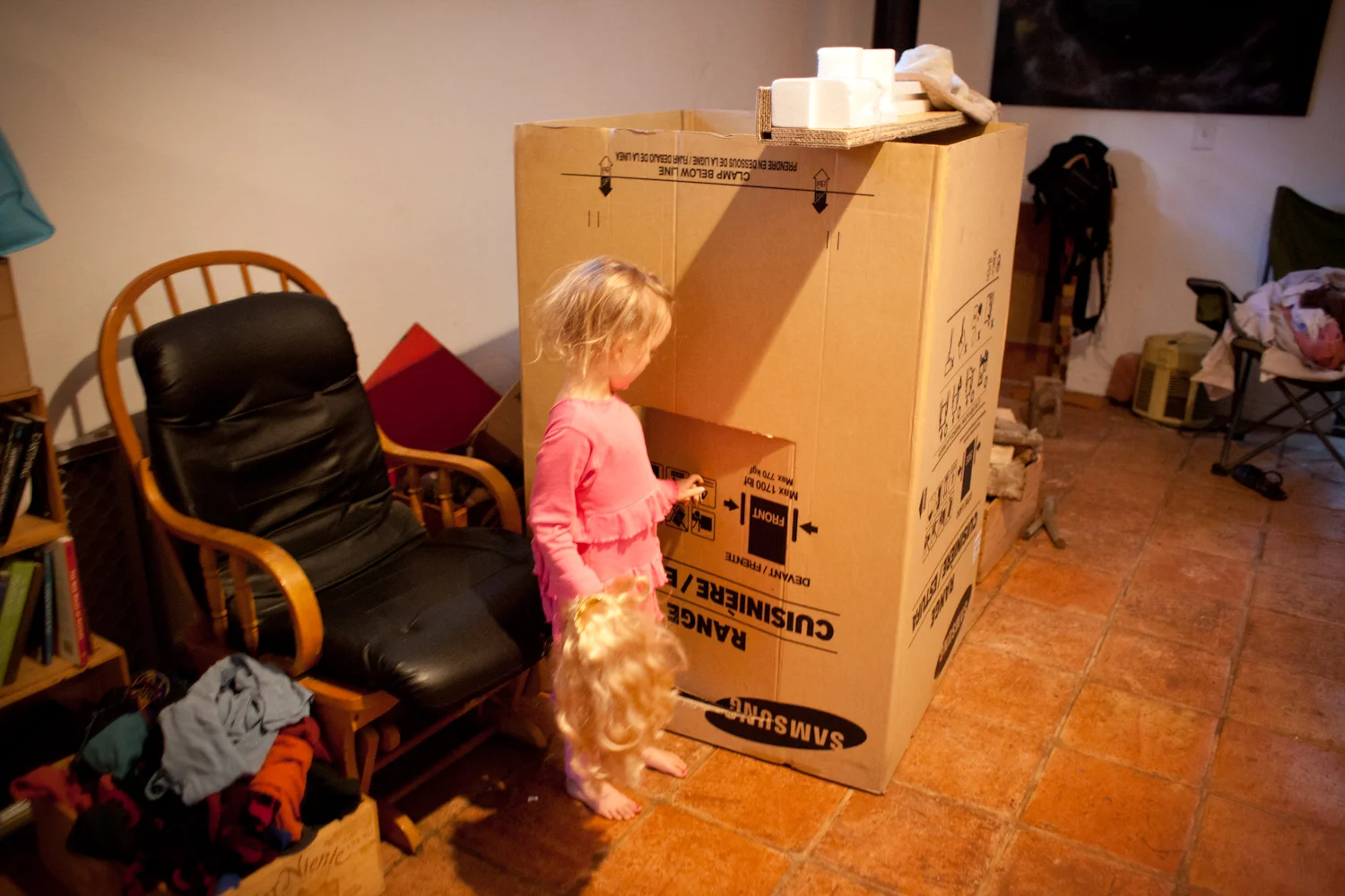 First, Aria wanted to show me their fort.