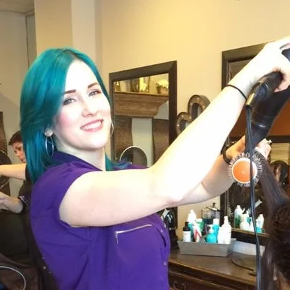STEPHANIE Stephanie's passion lies in creative/vivid colors, balayage, and hair painting. Stephanie also specializes in updos for all occasions and asymmetrical/Bob haircuts.