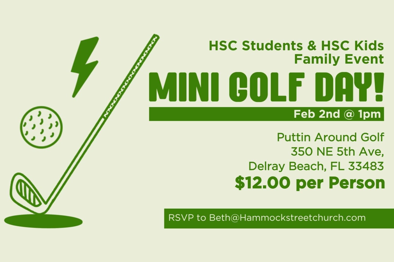 Mini Golf Family Eventnday