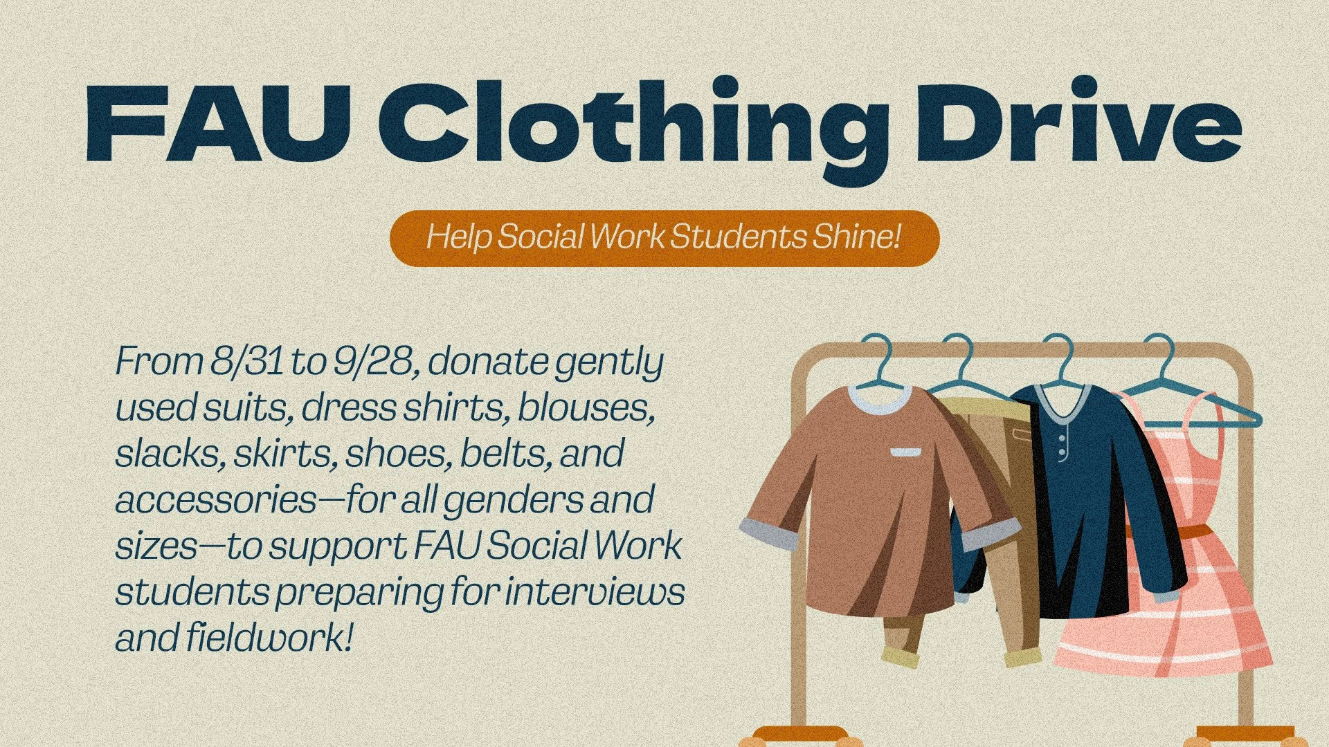 FAU Clothing Drive