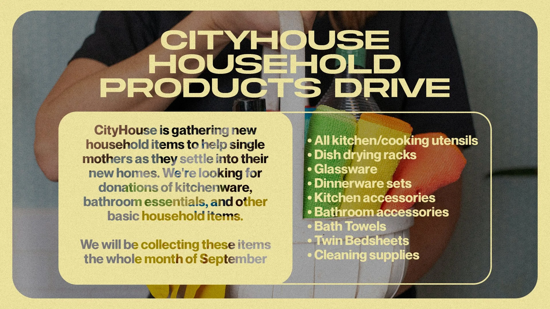 Cityhouse Household Item Drive