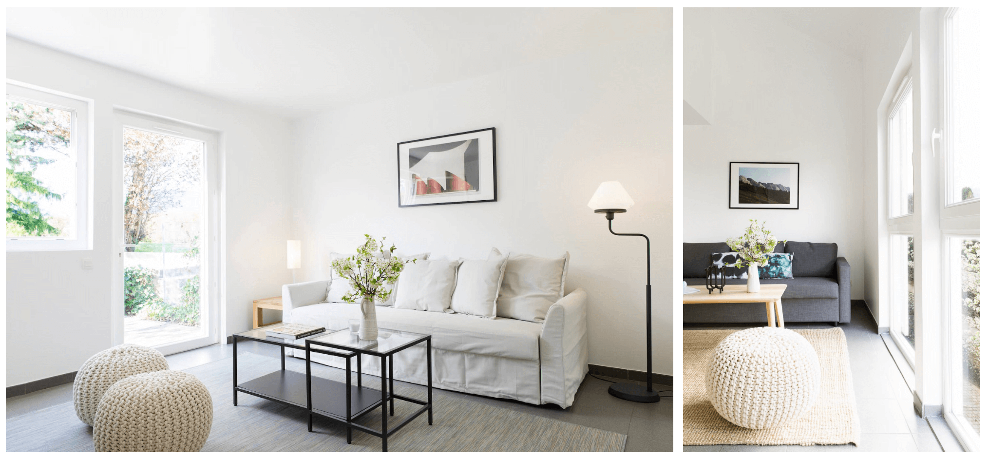 Voir nos studios et duplex à vendre meublé en IKEA ! → Le Lodge de Segny dans le pays de Gex