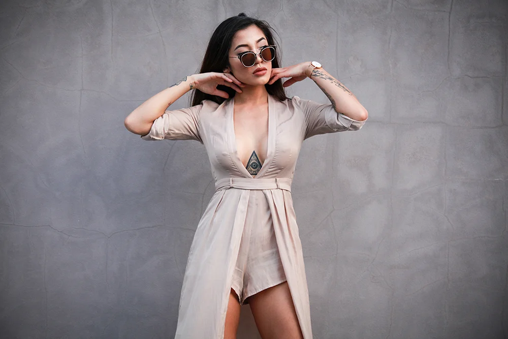 XANDU PLAYSUIT IN MOCCHA BY OUT WITH AUDREY