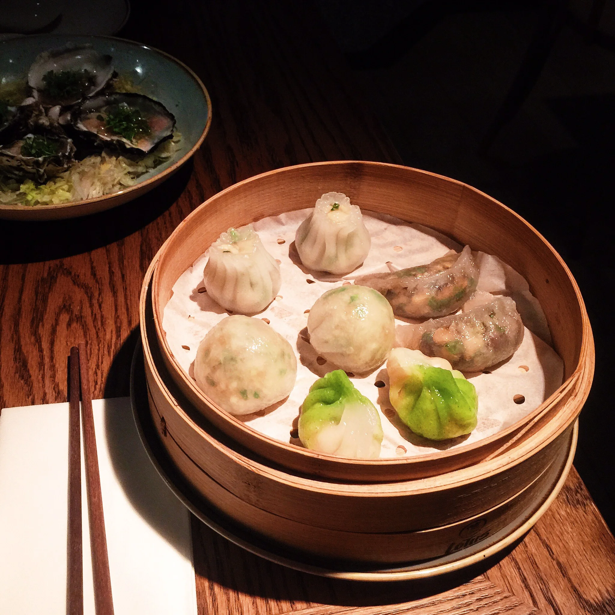 Mixed dumpling platter! "Steamed shiitake mushroom dumplings" were a favourite! 
