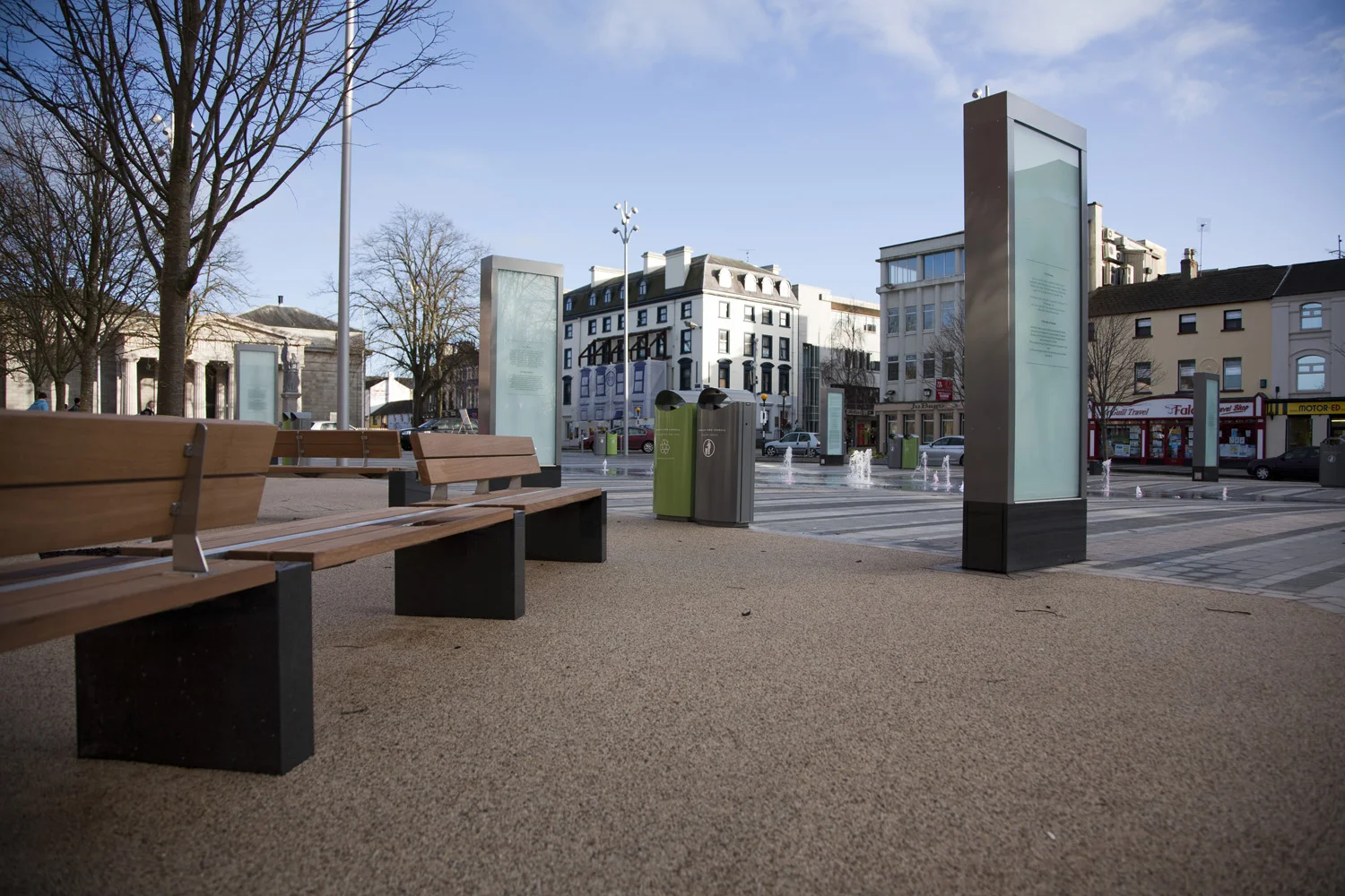 Dundalk Market Square — Omos Street Furniture Suppliers Litter bins
