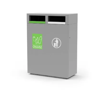 s45 recycling bin, 2 compartment