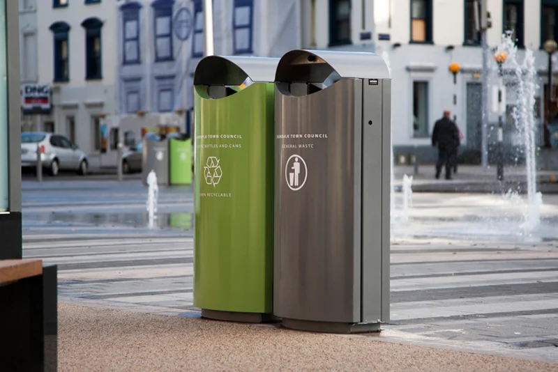 s16 dual rcyl — Omos Street Furniture Suppliers Litter bins