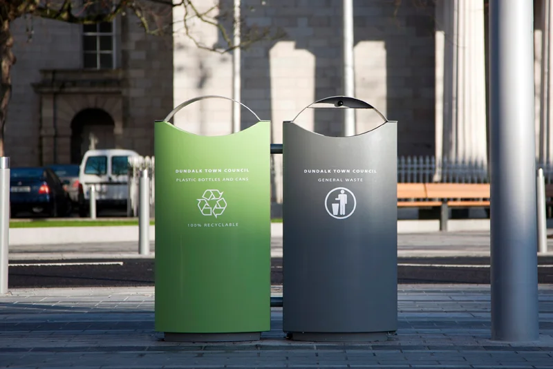 s16 dual rcyl — Omos Street Furniture Suppliers Litter bins