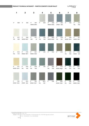 Amop Painted Concrete Colour Palette