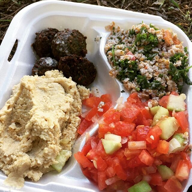 Today&rsquo;s Jewish food festival was fantastic.  The food was delicious and the weather was beautiful.  We had falafel plates, yummy baked goods, and the best cheese cake I have ever eaten (it had been shipped down from New York). The band Bagels a