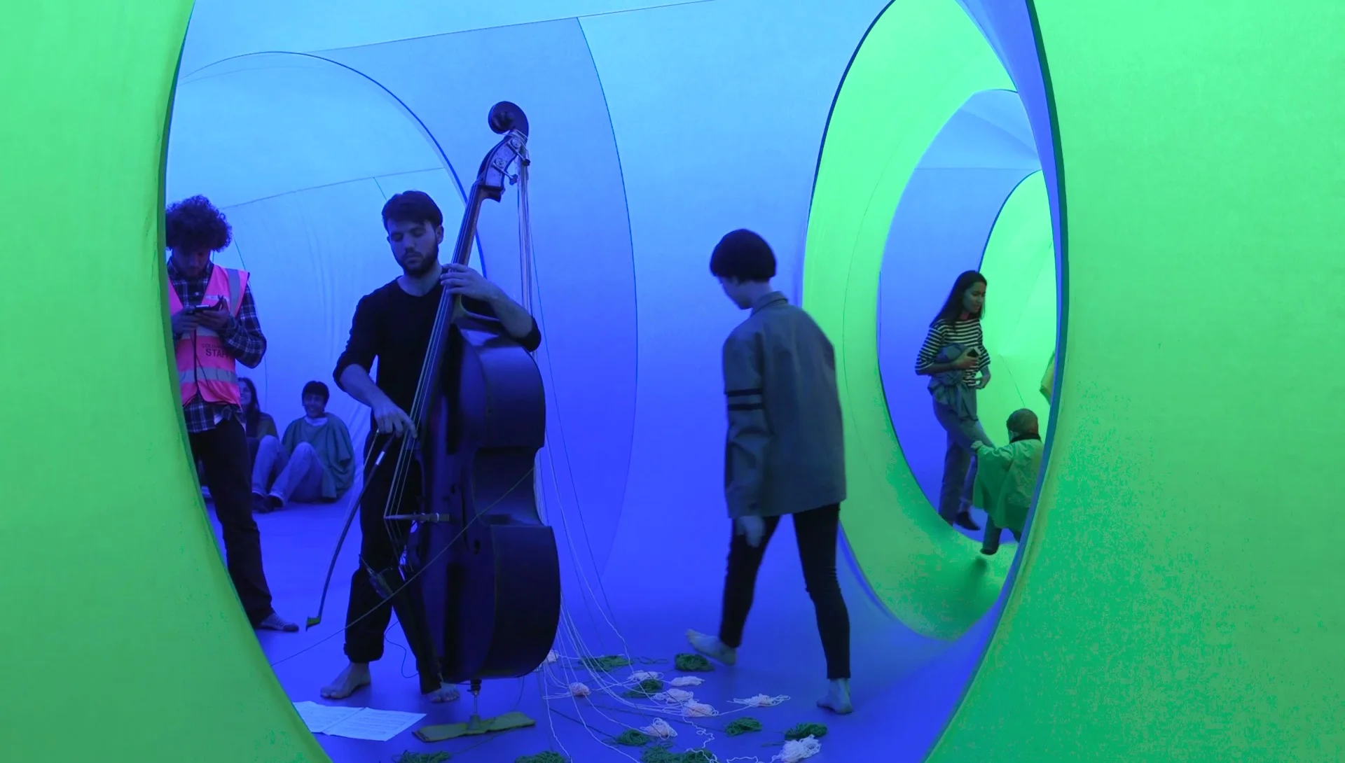 Thodoris Ziarkas performing Spindle at Colourscape Festival 2016. Clapham Common, London, 17 September 2016.