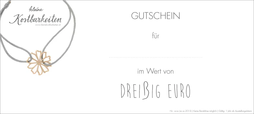 Gutschein | 30€