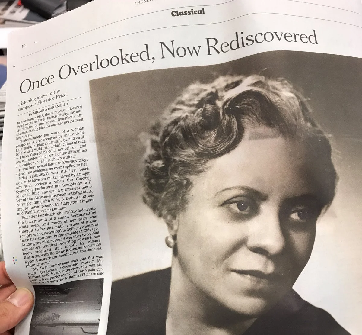 Past Time to Take Notice: the music of Florence B. Price