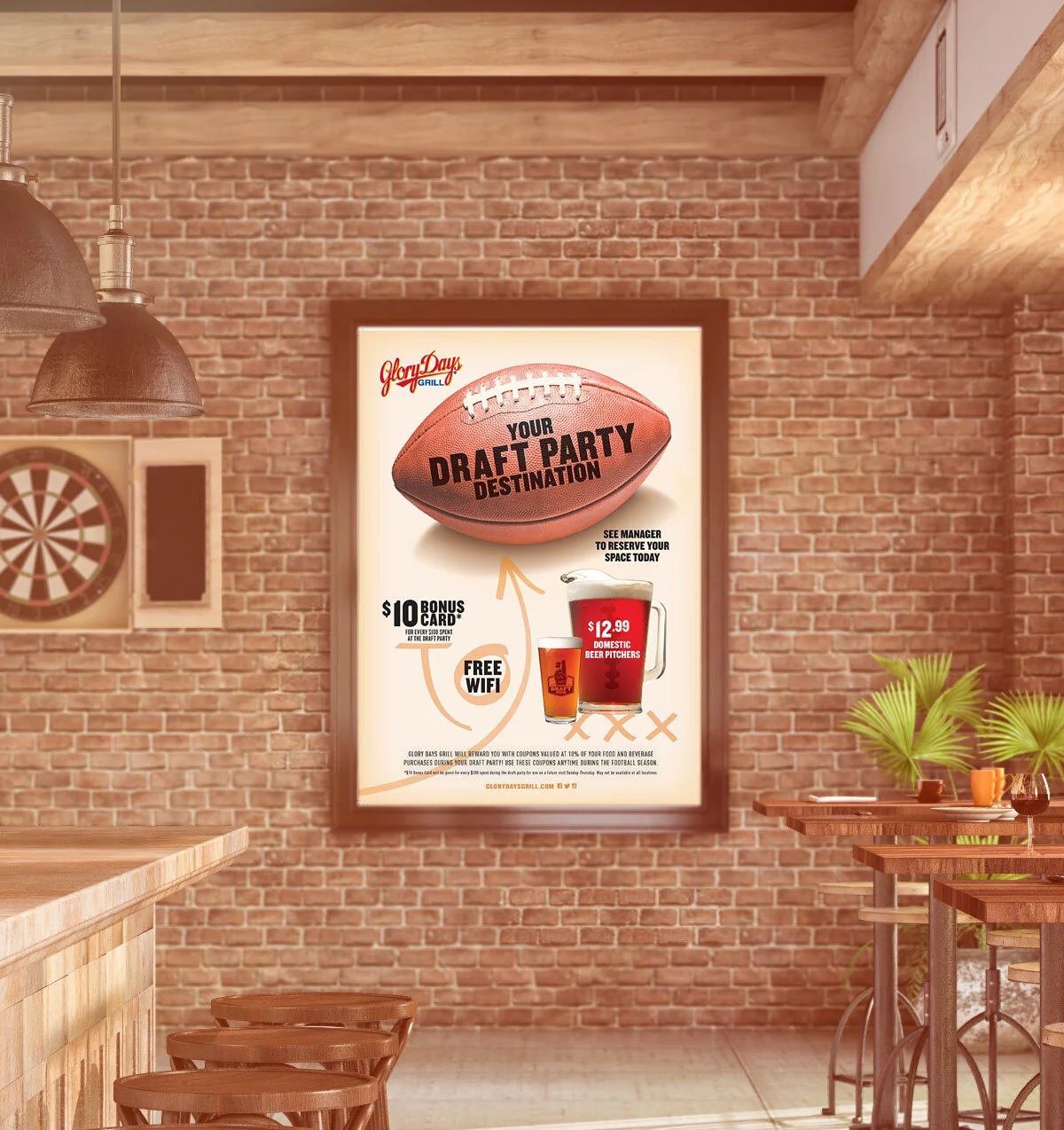 Glory Days Draft Party mock-up