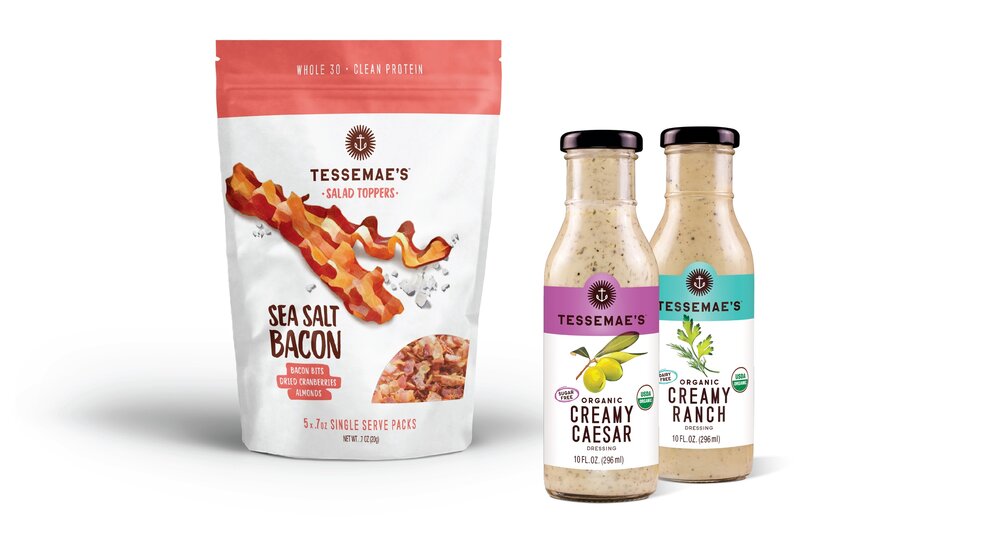 Salad dressing label design