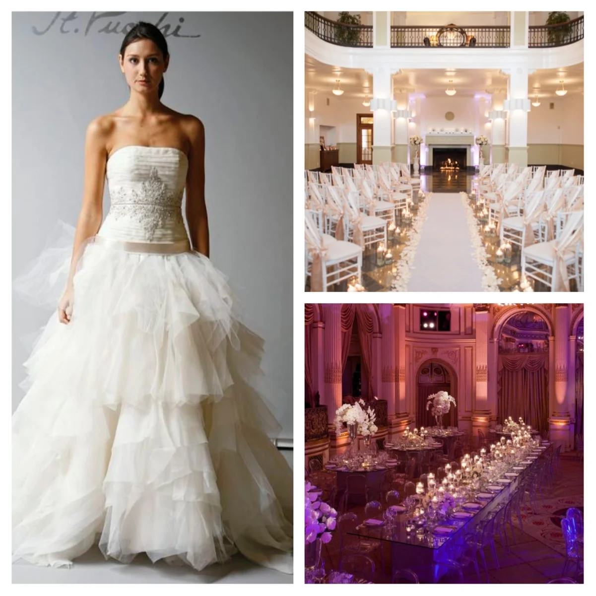Images: St. Pucchi Z361, Elizabeth Ann Designs (top), Bridal Detective (bottom)