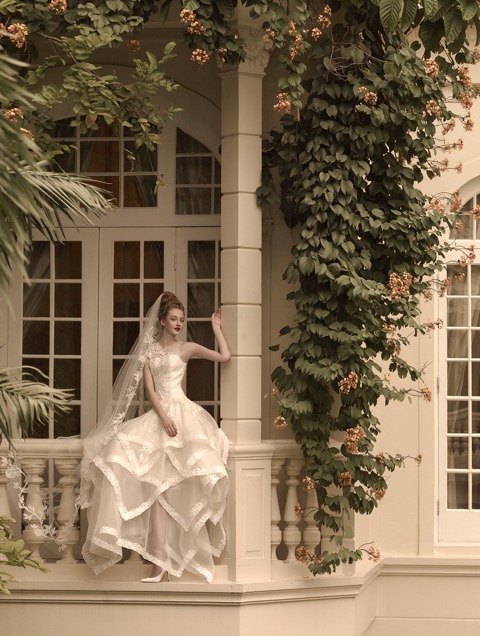 St. Pucchi Couture Style 9449 with Matching Veil